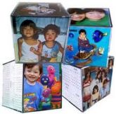 Mini Foto Cubo em Acrilico para 06 Fotos